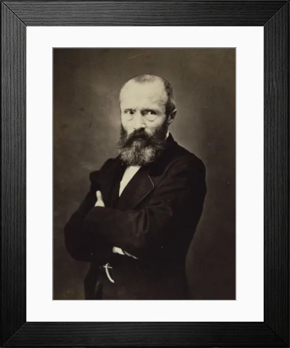 Framed Print : Theophile Thore-Bürger (1807-1869). Artist: Nadar, Gaspard-Felix Framed Print : Theophile Thore-Bürger (1807-1869). Artist: Nadar, Gaspard-Felix
