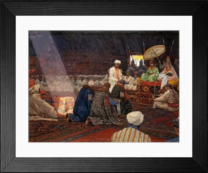 Framed Print : At the Golden Horde, 1907. Artist: Maximov, Alexei Fedotovich (1870-?) Framed Print : At the Golden Horde, 1907. Artist: Maximov, Alexei Fedotovich (1870-?)