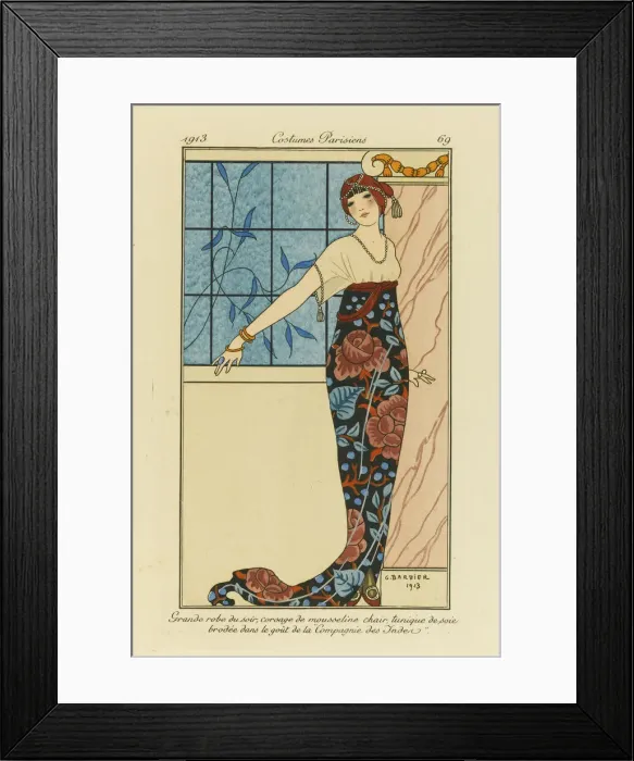 Framed Print : Journal des dames et des modes, 1914. Artist: Anonymous Framed Print : Journal des dames et des modes, 1914. Artist: Anonymous