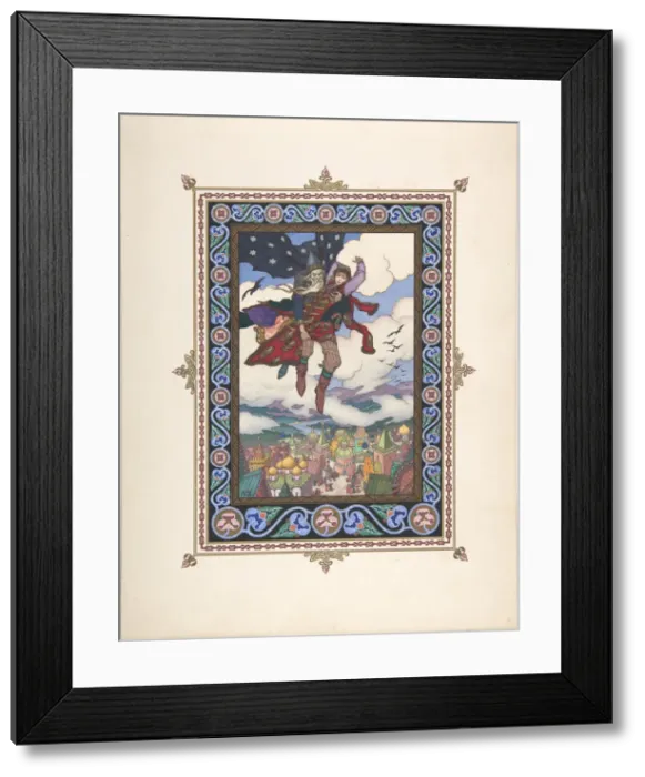 Framed Print : Illustration for the Fairy tale Marya Morevna, c. 1925. Artist: Zvorykin, Boris Vasilievich Framed Print : Illustration for the Fairy tale Marya Morevna, c. 1925. Artist: Zvorykin, Boris Vasilievich