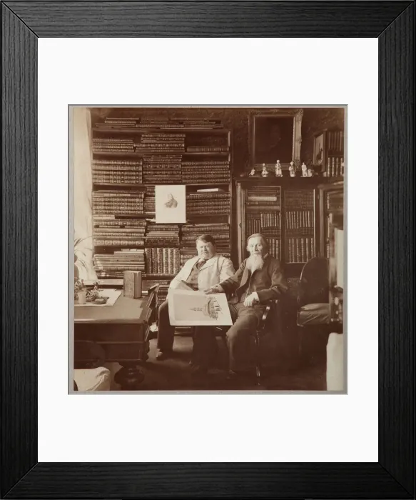 Framed Print : Pyotr Alexandrovich Yefremov and Alexey Petrovich Bakhrushin, 1896-1900 Framed Print : Pyotr Alexandrovich Yefremov and Alexey Petrovich Bakhrushin, 1896-1900
