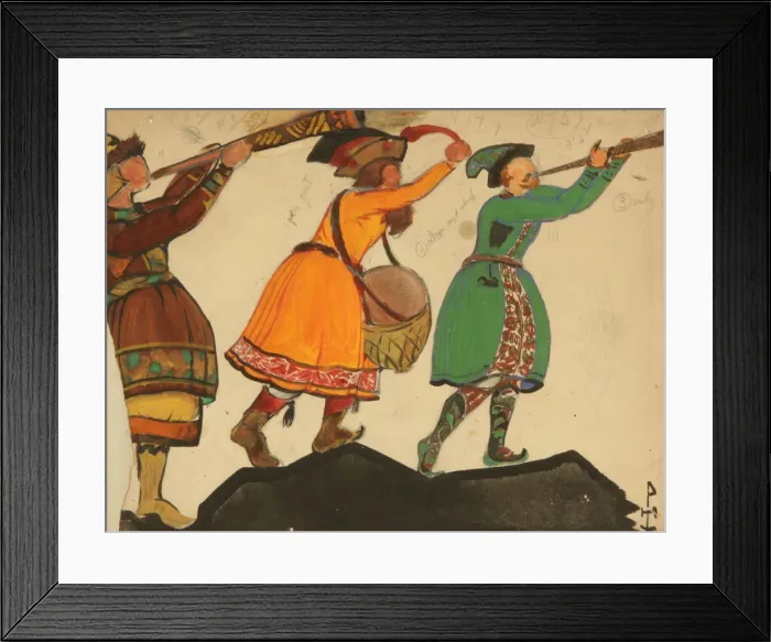 Framed Print : Costume design for the opera Snow Maiden by N. Rimsky-Korsakov, 1919. Artist: Roerich Framed Print : Costume design for the opera Snow Maiden by N. Rimsky-Korsakov, 1919. Artist: Roerich