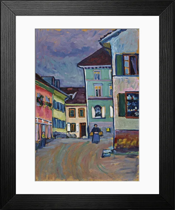 Framed Print : Murnau. Johannisstrasse, 1908. Artist: Kandinsky, Wassily Vasilyevich (1866-1944) Framed Print : Murnau. Johannisstrasse, 1908. Artist: Kandinsky, Wassily Vasilyevich (1866-1944)