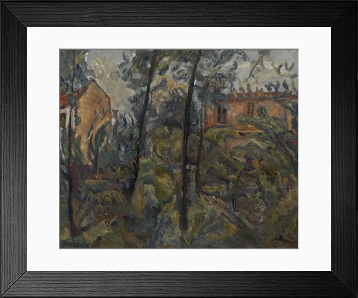 Framed Print : Landscape with Houses, c. 1918. Artist: Soutine, Chaim (1893-1943) Framed Print : Landscape with Houses, c. 1918. Artist: Soutine, Chaim (1893-1943)
