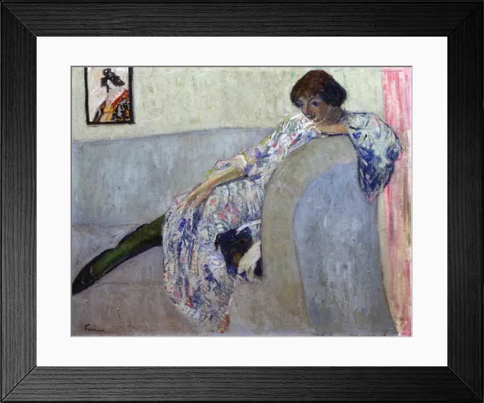Framed Print : Portrait of the Poetess Vera Inber (1890-1972), 1920s. Artist: Feder, Adolphe (1886-1945) Framed Print : Portrait of the Poetess Vera Inber (1890-1972), 1920s. Artist: Feder, Adolphe (1886-1945)