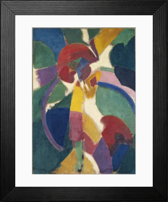 Framed Print : Woman with a Parasol, 1913. Artist: Delaunay, Robert (1885-1941) Framed Print : Woman with a Parasol, 1913. Artist: Delaunay, Robert (1885-1941)