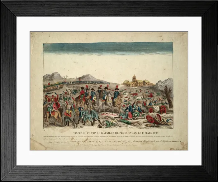 Framed Print : On the Battlefield of Eylau, 1807. Artist: Anonymous Framed Print : On the Battlefield of Eylau, 1807. Artist: Anonymous