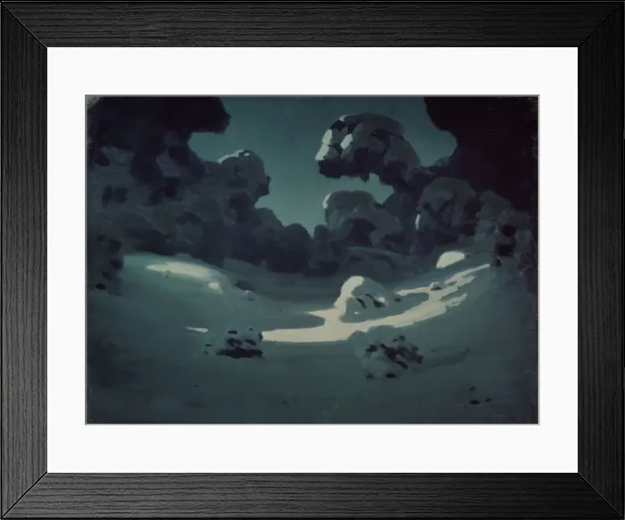 Framed Print : Moonlight spots in the wood. Winter, 1898-1908. Artist: Kuindzhi, Arkhip Ivanovich Framed Print : Moonlight spots in the wood. Winter, 1898-1908. Artist: Kuindzhi, Arkhip Ivanovich