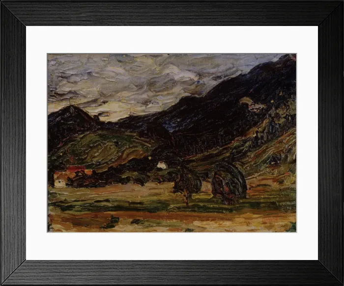 Framed Print : Landscape, 1918. Artist: Kandinsky, Wassily Vasilyevich (1866-1944) Framed Print : Landscape, 1918. Artist: Kandinsky, Wassily Vasilyevich (1866-1944)