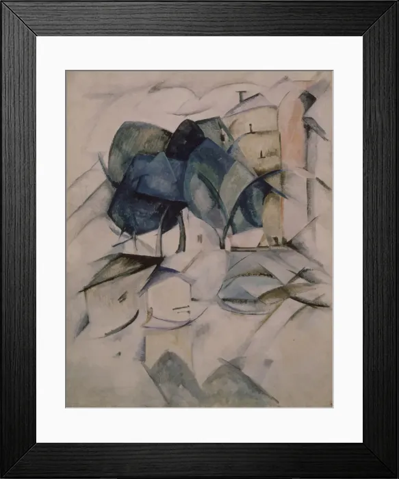 Framed Print : A Seine embankment, 1914-1915. Artist: Exter, Alexandra Alexandrovna (1882-1949) Framed Print : A Seine embankment, 1914-1915. Artist: Exter, Alexandra Alexandrovna (1882-1949)