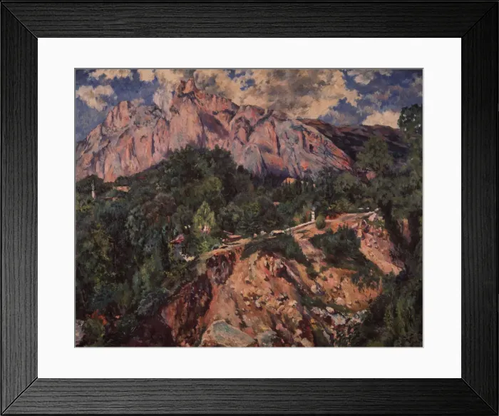 Framed Print : The Ai-Petri Mountain, 1926. Artist: Lentulov, Aristarkh Vasilyevich (1882-1943) Framed Print : The Ai-Petri Mountain, 1926. Artist: Lentulov, Aristarkh Vasilyevich (1882-1943)
