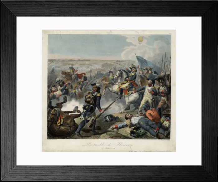 Framed Print : The Battle of Fleurus on 26 June 1794, 1795. Artist: Mauzaisse, Jean-Baptiste (1784-1844) Framed Print : The Battle of Fleurus on 26 June 1794, 1795. Artist: Mauzaisse, Jean-Baptiste (1784-1844)