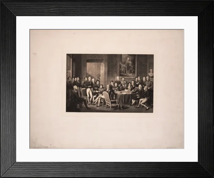 Framed Print : The Congress of Vienna, c. 1815. Artist: Isabey, Jean-Baptiste (1767-1855) Framed Print : The Congress of Vienna, c. 1815. Artist: Isabey, Jean-Baptiste (1767-1855)