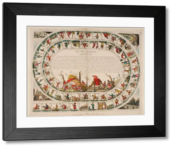 Framed Print : Cossacks Game, 1815. Artist: Genty, Jean-Baptiste (1767-1824) Framed Print : Cossacks Game, 1815. Artist: Genty, Jean-Baptiste (1767-1824)