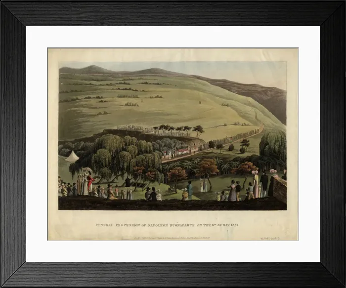 Framed Print : Funeral procession of Napoleon Bonaparte on the 9th of May, 1821, 1828. Artist: Anonymous Framed Print : Funeral procession of Napoleon Bonaparte on the 9th of May, 1821, 1828. Artist: Anonymous
