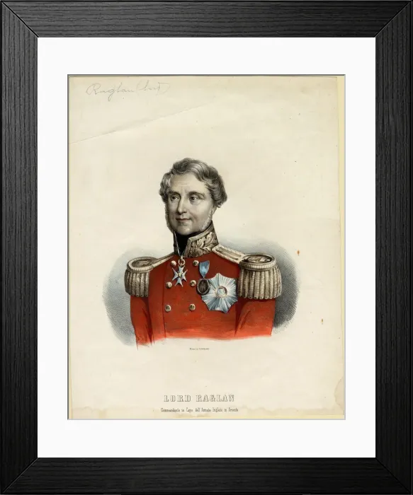Framed Print : Portrait of Baron Raglan, 1854. Artist: Anonymous Framed Print : Portrait of Baron Raglan, 1854. Artist: Anonymous