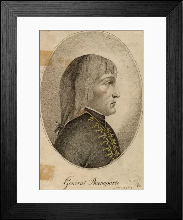 Framed Print : General Napoleon Bonaparte, 1796. Artist: Anonymous Framed Print : General Napoleon Bonaparte, 1796. Artist: Anonymous