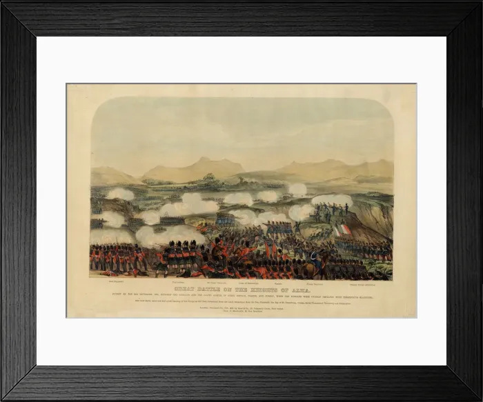 Framed Print : The Battle of the Alma on September 20, 1854, 1854. Artist: Anonymous Framed Print : The Battle of the Alma on September 20, 1854, 1854. Artist: Anonymous