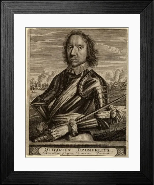 Framed Print : Portrait of Oliver Cromwell, 1653. Artist: Anonymous Framed Print : Portrait of Oliver Cromwell, 1653. Artist: Anonymous