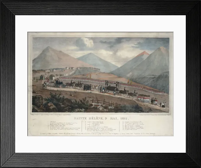 Framed Print : Saint Helena, 9th May 1821, 1839. Artist: Anonymous Framed Print : Saint Helena, 9th May 1821, 1839. Artist: Anonymous