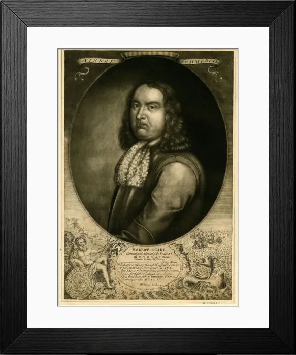 Framed Print : Admiral Robert Blake (1599-1657), 1657. Artist: Anonymous Framed Print : Admiral Robert Blake (1599-1657), 1657. Artist: Anonymous