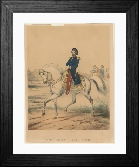 Framed Print : Sultan Abdülmecid I (1823-1861), 1853. Artist: Anonymous Framed Print : Sultan Abdülmecid I (1823-1861), 1853. Artist: Anonymous