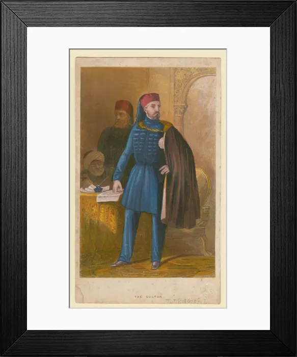 Framed Print : Sultan Abdülmecid I (1823-1861), 1850. Artist: Anonymous Framed Print : Sultan Abdülmecid I (1823-1861), 1850. Artist: Anonymous