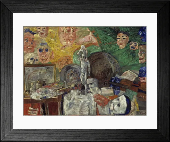 Framed Print : Still Life in the studio, 1889 Framed Print : Still Life in the studio, 1889