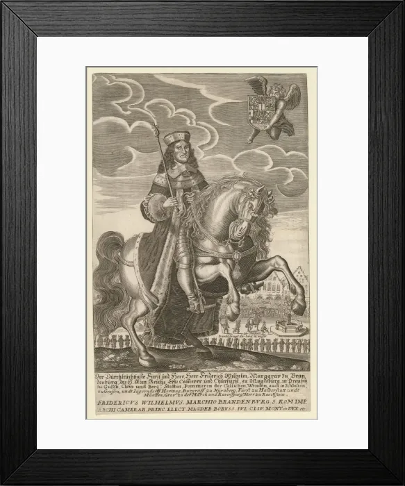 Framed Print : Portrait of Frederick William (1620-1688), Elector of Brandenburg, Duke of Prussia, 1680 Framed Print : Portrait of Frederick William (1620-1688), Elector of Brandenburg, Duke of Prussia, 1680