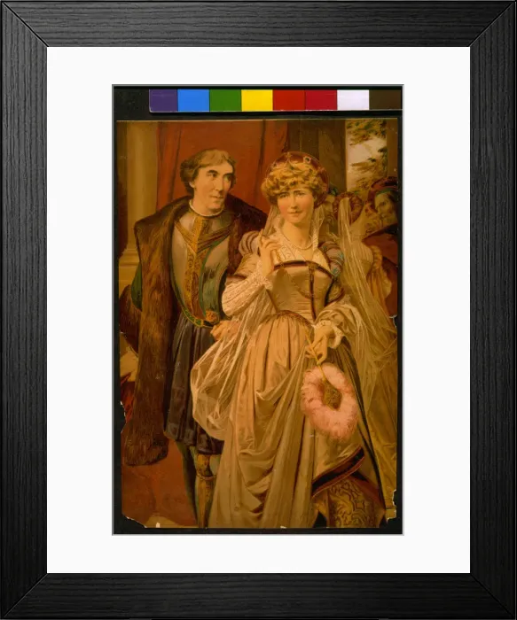 Framed Print : Henry Irving and Ellen Terry as Benedick and Beatrice in play Much Ado About Nothing Framed Print : Henry Irving and Ellen Terry as Benedick and Beatrice in play Much Ado About Nothing