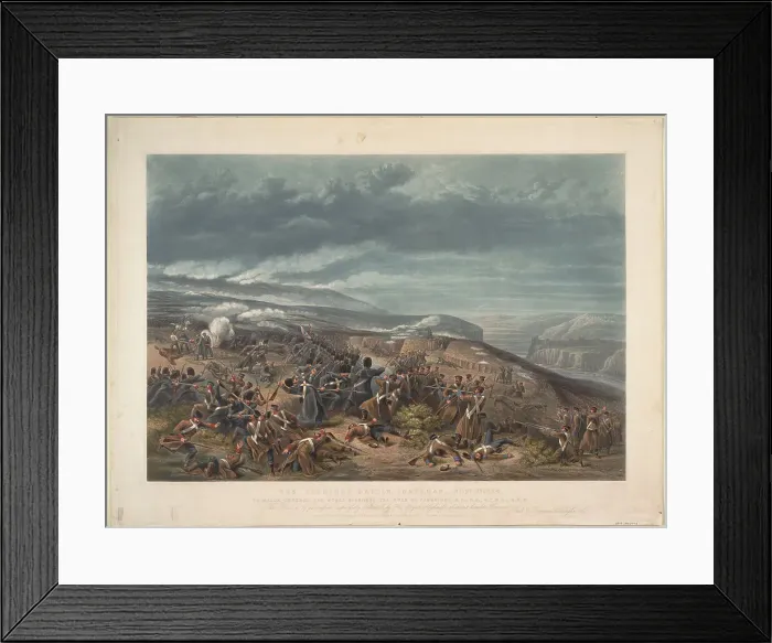Framed Print : The Battle of Inkerman on November 5, 1854, 1855. Artist: Anonymous Framed Print : The Battle of Inkerman on November 5, 1854, 1855. Artist: Anonymous