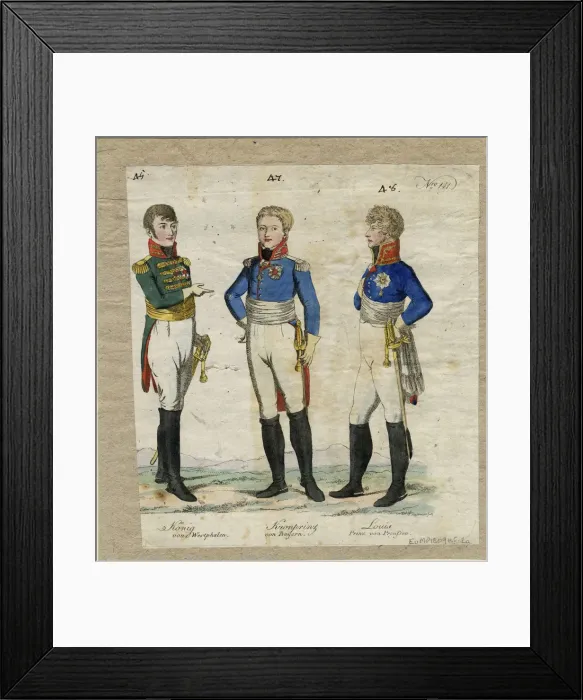 Framed Print : Jerome Bonaparte, King of Westphalia, Prince Louis Ferdinand of Prussia Framed Print : Jerome Bonaparte, King of Westphalia, Prince Louis Ferdinand of Prussia