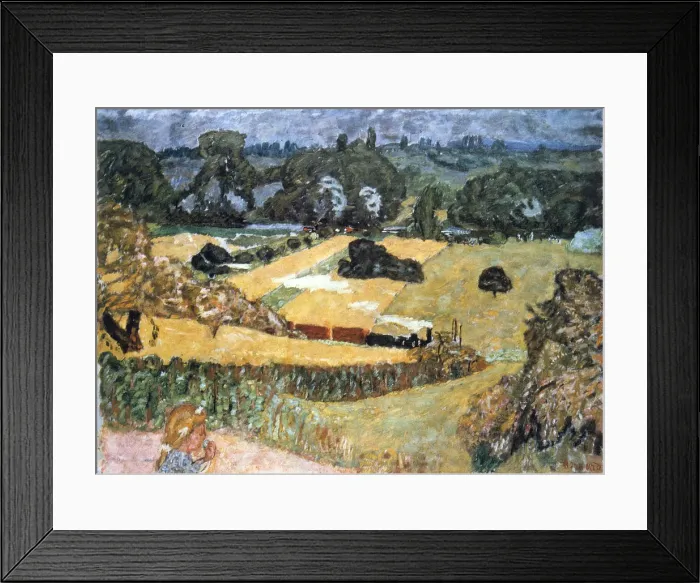 Framed Print : Train and Bardes, (Landscape with a Goods Train), 1909. Artist: Pierre Bonnard Framed Print : Train and Bardes, (Landscape with a Goods Train), 1909. Artist: Pierre Bonnard