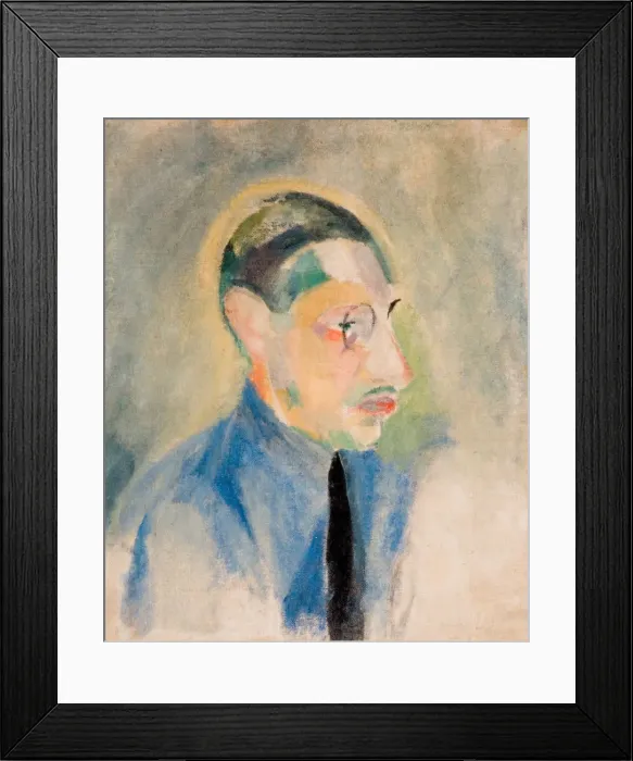 Framed Print : Portrait of Igor Stravinsky. Artist: Delaunay, Robert (1885-1941)