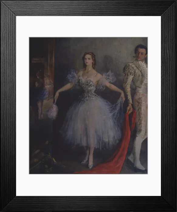 Framed Print : Portrait of the ballet dancer Marina Semyonova as Carmen. Artist: Williams, Pyotr Vladimirovich