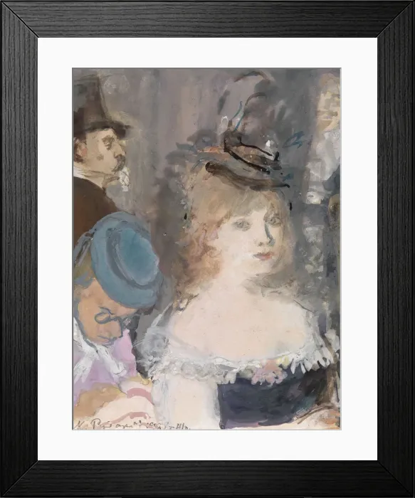 Framed Print : Illustration for Boule de Suif by Guy de Maupassant. Artist: Rudakov, Konstantin Ivanovich Framed Print : Illustration for Boule de Suif by Guy de Maupassant. Artist: Rudakov, Konstantin Ivanovich