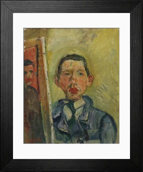 Framed Print : Self-Portrait. Artist: Soutine, Chaim (1893-1943) Framed Print : Self-Portrait. Artist: Soutine, Chaim (1893-1943)