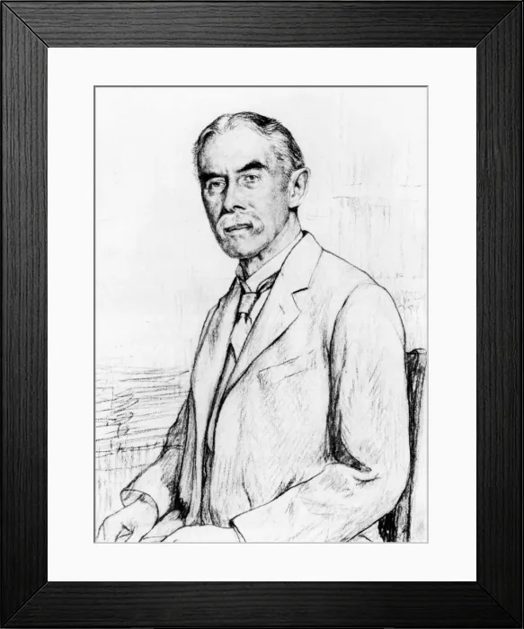 Framed Print : Portrait of Alfred Edward Housman (1859-1936). Artist: Dodd, Francis Edgar (1874-1949) Framed Print : Portrait of Alfred Edward Housman (1859-1936). Artist: Dodd, Francis Edgar (1874-1949)
