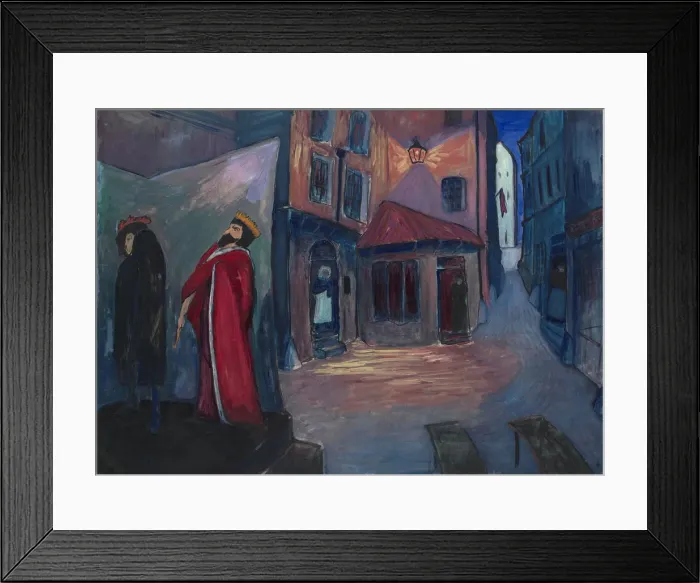 Framed Print : Into the night... (In die Nacht hinein... ). Artist: Verefkin, Marianne, von (1860-1938) Framed Print : Into the night... (In die Nacht hinein... ). Artist: Verefkin, Marianne, von (1860-1938)
