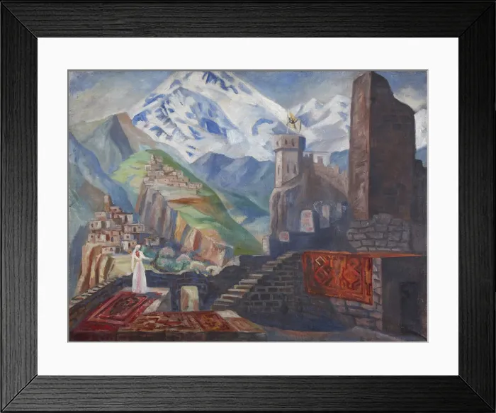 Framed Print : Stage design for the opera Bela by A Framed Print : Stage design for the opera Bela by A
