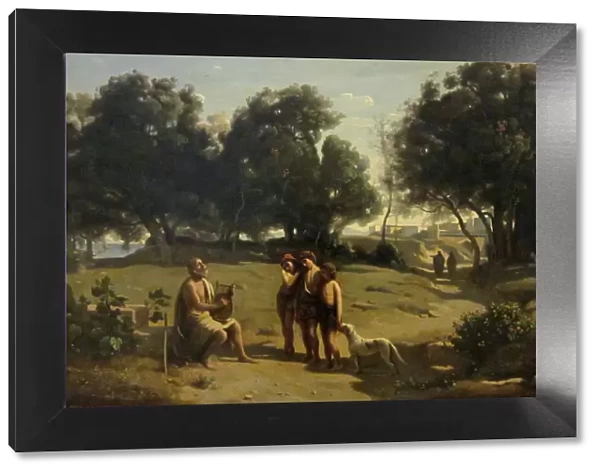 Homer and the Shepherds. Artist: Corot, Jean-Baptiste Camille (1796-1875)