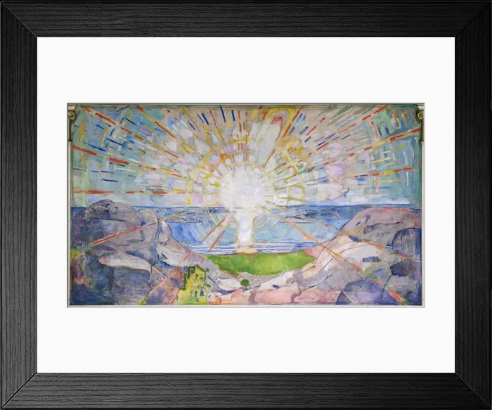 Framed Print : The Sun. Artist: Munch, Edvard (1863-1944) Framed Print : The Sun. Artist: Munch, Edvard (1863-1944)