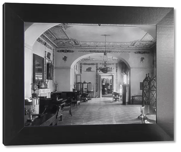 Living room in the Maryino Manor house, Early 1920s. Artist: Anonymous