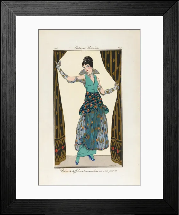 Framed Print : Journal des dames et des modes, 1914. Artist: Anonymous Framed Print : Journal des dames et des modes, 1914. Artist: Anonymous