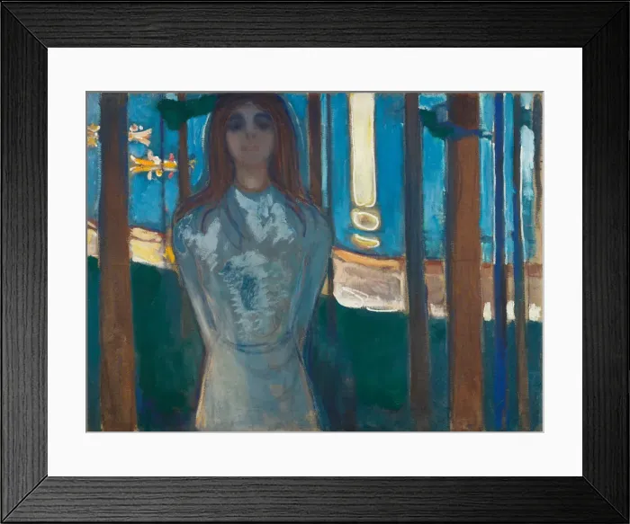 Framed Print : Summer Night. The Voice. Artist: Munch, Edvard (1863-1944) Framed Print : Summer Night. The Voice. Artist: Munch, Edvard (1863-1944)