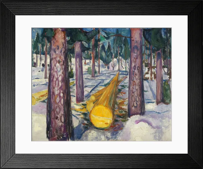 Framed Print : The Yellow Log. Artist: Munch, Edvard (1863-1944) Framed Print : The Yellow Log. Artist: Munch, Edvard (1863-1944)