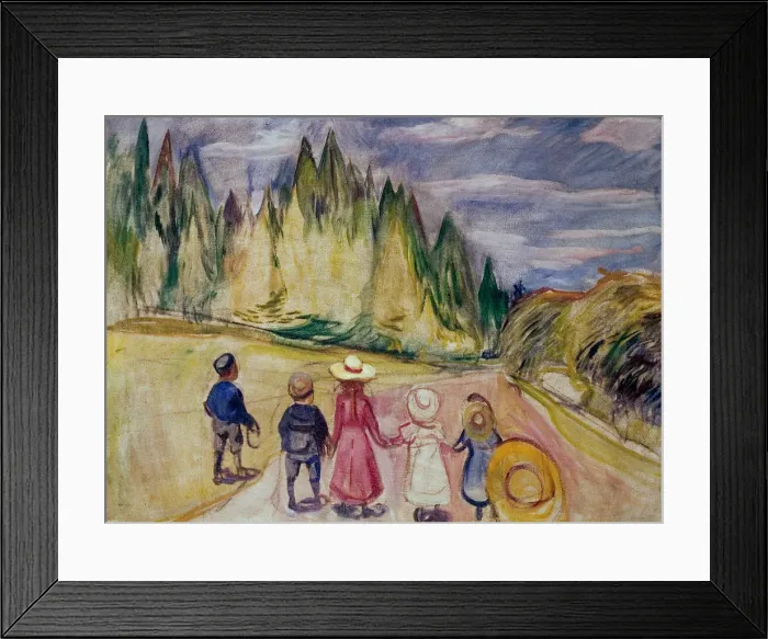 Framed Print : The Fairytale Forest. Artist: Munch, Edvard (1863-1944) Framed Print : The Fairytale Forest. Artist: Munch, Edvard (1863-1944)