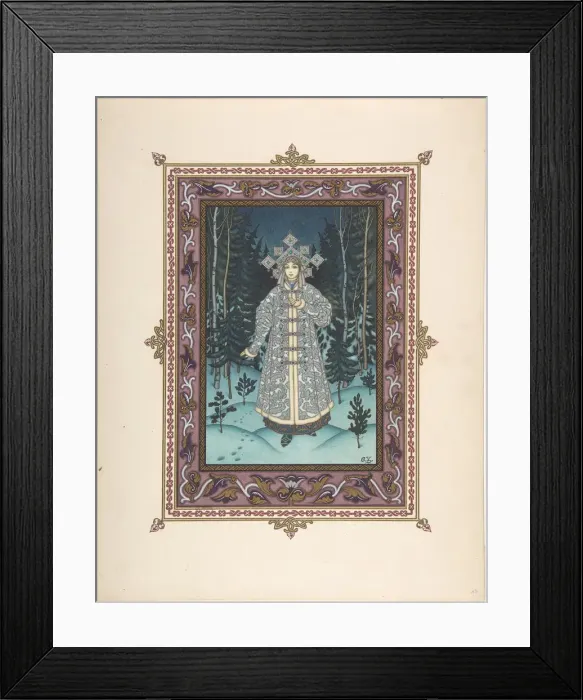 Framed Print : Illustration for the Fairy tale Snegurochka, c. 1925. Artist: Zvorykin, Boris Vasilievich Framed Print : Illustration for the Fairy tale Snegurochka, c. 1925. Artist: Zvorykin, Boris Vasilievich