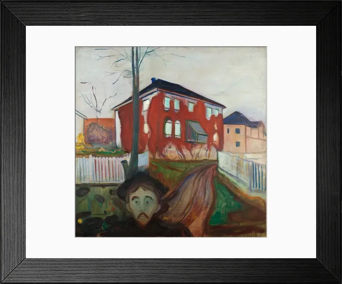 Framed Print : Red Virginia Creeper. Artist: Munch, Edvard (1863-1944) Framed Print : Red Virginia Creeper. Artist: Munch, Edvard (1863-1944)