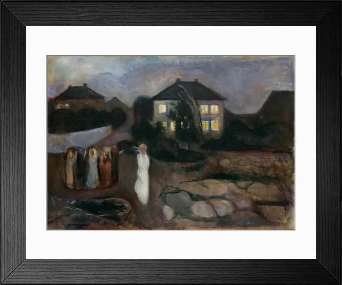 Framed Print : The Storm. Artist: Munch, Edvard (1863-1944) Framed Print : The Storm. Artist: Munch, Edvard (1863-1944)